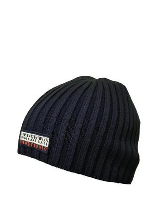 Шапка чоловіча napapijri hats baret np-500 dark blue