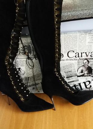 Luciano carvari нові натуральний замш, шкіра