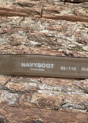 Ремень navyboot натуральная кожа ремінь пояс5 фото