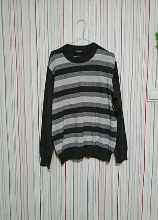 Вовняний светр gf ferre оригінал,пуловер шерсть в смужку