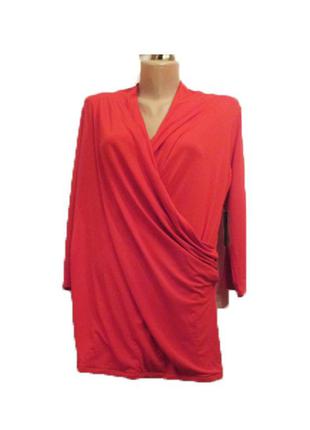 Вискозный блузон кораллового цвета сша