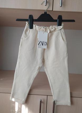 Новые штаны zara для девочки 2-3 лет