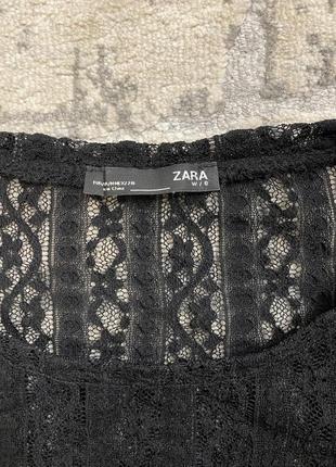 Стильная кружевная кофточка от zara2 фото