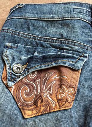 Крутые джинсы капри miss sixty с интересными деталями