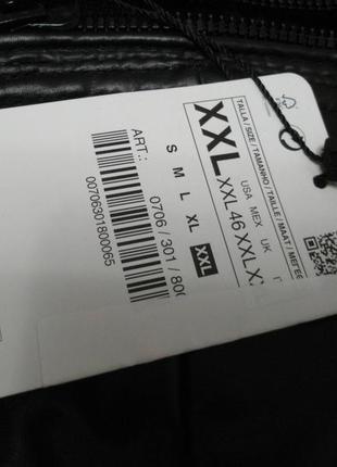 Куртка тонкая ветровка zara под кожу ткань с пропиткой рxxl-xl-l оригинал3 фото