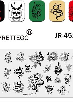 Якісна пластина для стемпинга нігтів манікюру дизайну