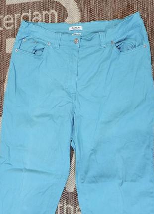 Классные бирюзовые джинсы. пот 42-48.2 фото