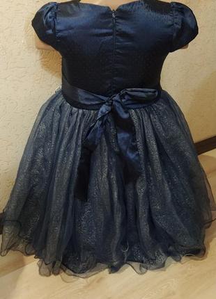 Нарядное пышное платье fanny look синие 4 года3 фото