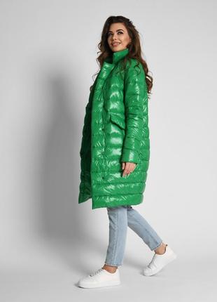 Демісезонна куртка-пальто зелена | 550983 фото