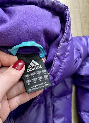 Куртка фиолетовая пуховая adidas s-m парка4 фото