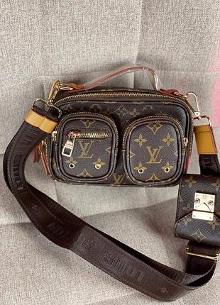Женская сумка в стиле lv brown