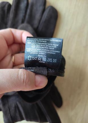 Стильные мужские кожаные замшевые перчатки от немецкого бренда tcm, р. 9,5 (l).8 фото