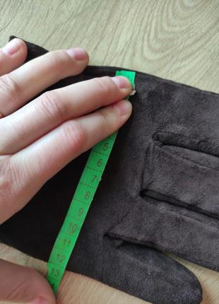 Стильные мужские кожаные замшевые перчатки от немецкого бренда tcm, р. 9,5 (l).10 фото