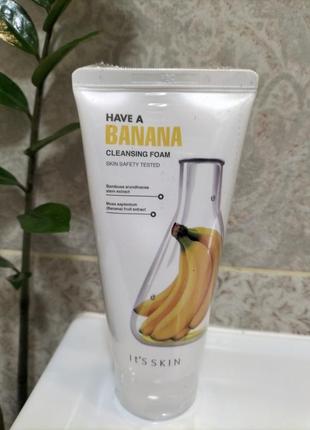 Have a banana cleansing foam its skin пінка для вмивання з бананом1 фото