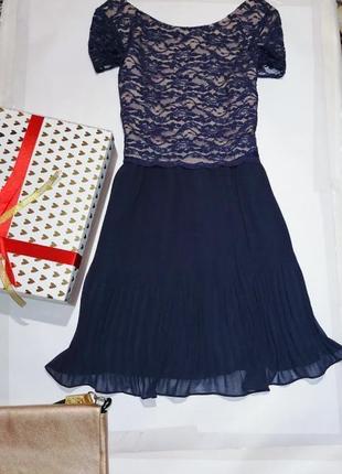 Новое нарядное платье 👗 кружево, плиссе.oasis*2.071 фото