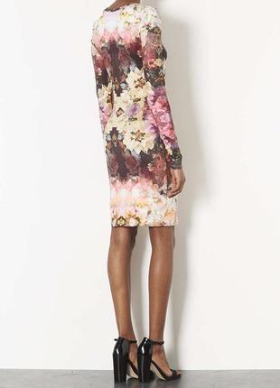 Платье topshop purple mirror bloom bodycon dress