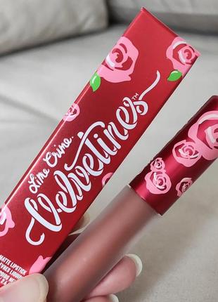 Матова губна помада lime crime velvetines liquid matte lipstick2 фото