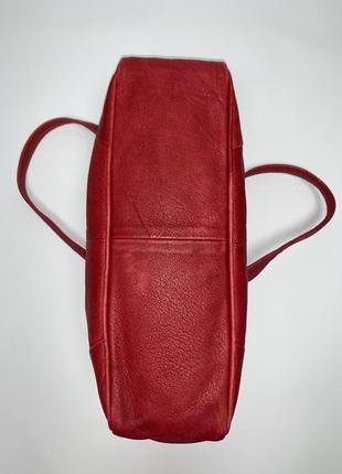 Индия! кожаная фирменная сумка- багет на плечо allzere.2 фото