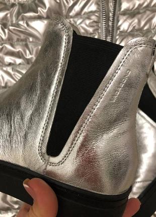 Новые ботинки кожаные vagabond 38р, челси серебро весна-осень6 фото