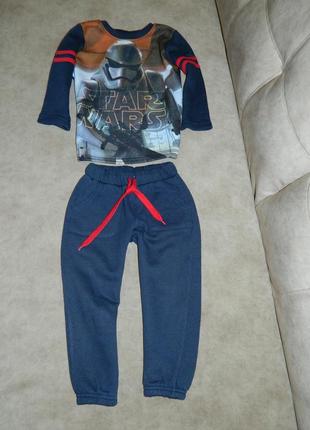 3-4 року спортивний костюм утеплений зоряні війни на хлопчика2 фото