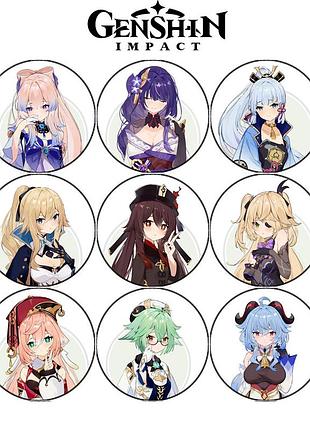 Значок genshin impact геншин импакт 1 шт (w111)