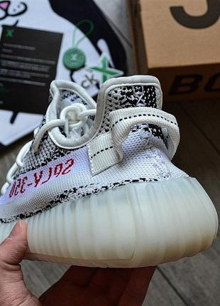 Мужские кроссовки adidas yeezy boost 350 v2 "white zebra"3 фото