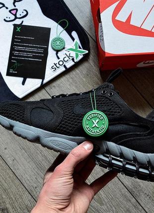 Мужские кроссовки stussy x nike air zoom spiridon cage 2 'black\cool grey'