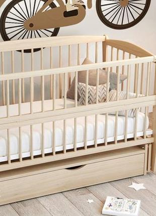 Ліжечко люлька для новонароджених на шарнірах з підшипником, ящиком