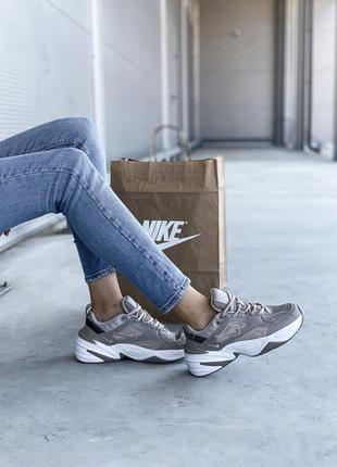 Сеоые кроссовки nike sparkle m2k