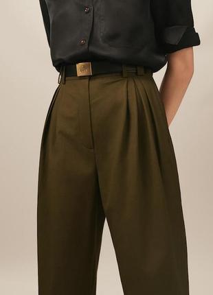 Штаны брюки massimo dutti котон+лен лимитированная коллекция 40 размер5 фото