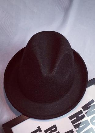 Фетровий капелюх тріблі чорний1 фото