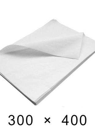 Крафт-бумага белая в листах 40 грамм - 300 мм × 400 мм / 500 шт