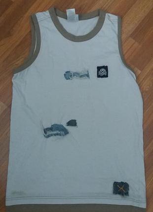 Майка беж з нашивками від adidas раз.м-l