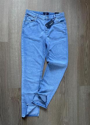 Новые джинсы reserved с разрезом и высокой посадкой размер 42