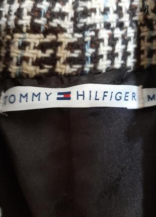 Двубортное полупальто в клетку hilfiger3 фото