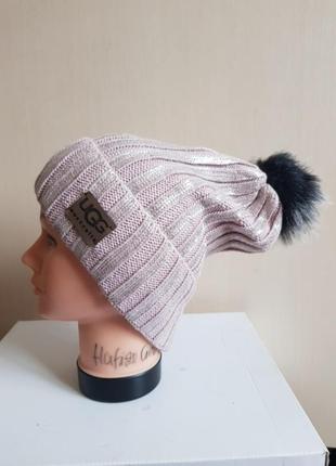Шапка ugg стильна тепла