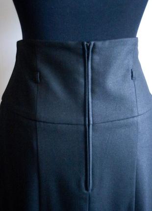 Очень крутая черная классическая юбка карандаш, миди, высокая посадка7 фото