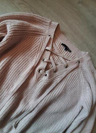 Джемпер в бежево пудровом кольорі