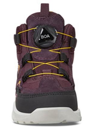 Шкіряні черевики ecco urban hiker burgundy2 фото