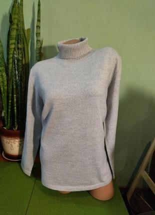 Базова водолазка сірого кольору з вовни мериноса