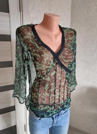Прозора блуза з 💯 натурального шовку ❤️