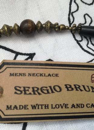 Sergio bruno mens necklace (италия)ручная работа (original)9 фото