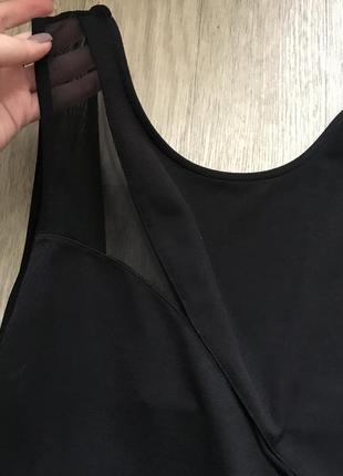 Черное мини платье мини pull &amp; bear 3