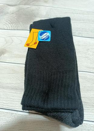 Шкарпетки довгі теплі махрові з посиленою п'ятою і носком cat3 фото