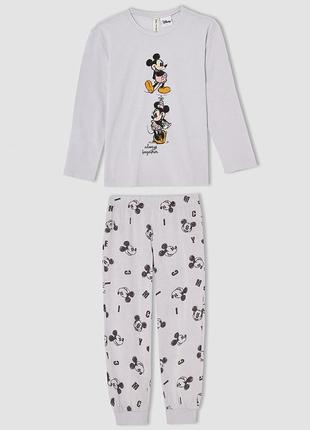 5-6/6-7/7-8 лет новая фирменная пижама пижамный комплект mickey mouse для девочек defacto