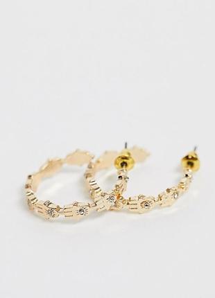 Серьги кольца, серьги гвоздики, серьги кольца asos
