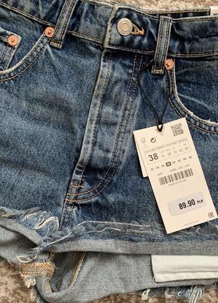 Джинсові шорти zara 5