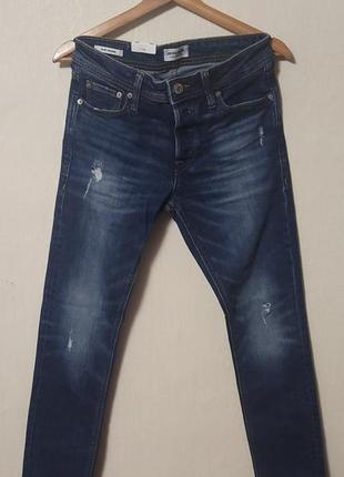 Стильні джинси , синього кольору з потертостями.👖👍