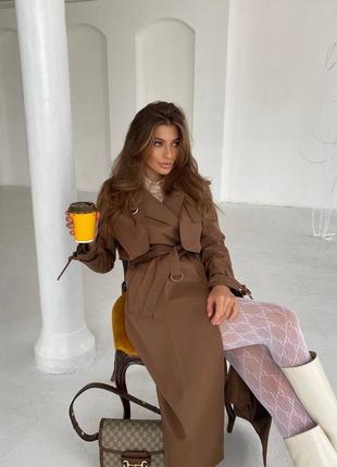 Тренч тренчкот плащ (багато квітів)