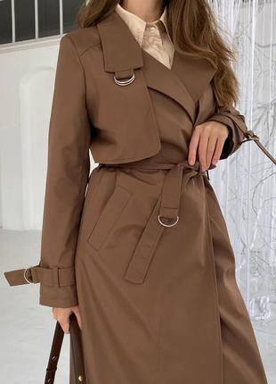 Тренч тренчкот плащ (багато квітів)